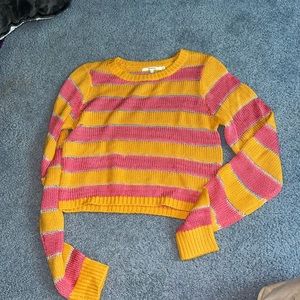 Stripe Cropped sweater size small tularosa